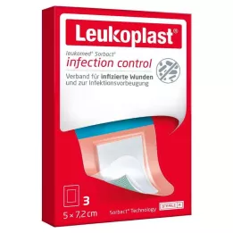 LEUKOPLAST Leukomed Sorbact estéril 5x7,2 cm, 3 uds