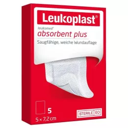 LEUKOPLAST Apósito estéril para heridas Leukomed de 5 x 7,2 cm, 5 uds