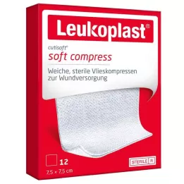 LEUKOPLAST Cutisoft Vlieskompr. 7.5x7.5 cm estéril, 12 pz