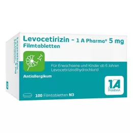 LEVOCETIRIZIN-1A Pharma 5 mg comprimidos recubiertos con película, 100 uds