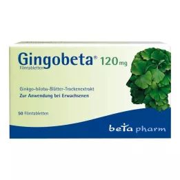 GINGOBETA Comprimidos recubiertos con película de 120 mg, 50 uds