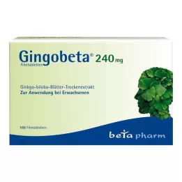 GINGOBETA Comprimidos recubiertos con película de 240 mg, 100 uds