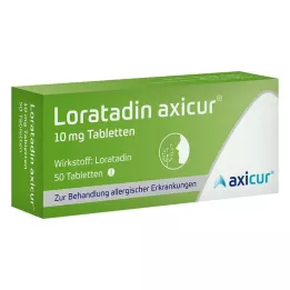 LORATADIN Axicur 10 mg comprimidos, 50 uds