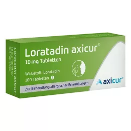 LORATADIN Axicur 10 mg comprimidos, 100 uds