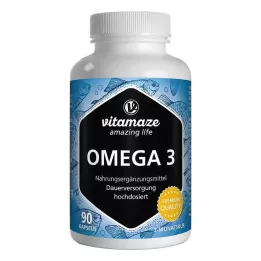 OMEGA-3 1000 mg EPA 400/DHA 300 cápsulas de dosis alta, 90 uds
