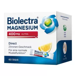 BIOLECTRA Magnesio 400 mg ultra directo limón, 60 uds