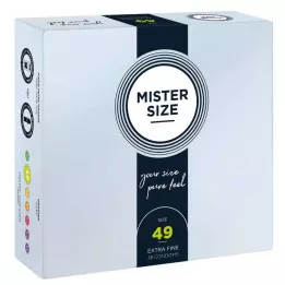 MISTER Condones tamaño 49, 36 piezas