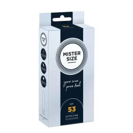 MISTER Condones tamaño 53, 10 piezas