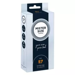 MISTER Condones tamaño 57, 10 piezas