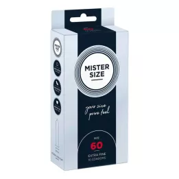 MISTER Condones tamaño 60, 10 piezas