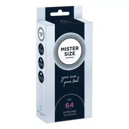 MISTER Condones tamaño 64, 10 piezas