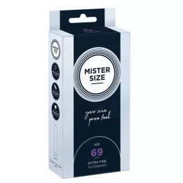 MISTER Condones tamaño 69, 10 piezas