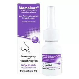 MOMEKORT Suspensión para pulverización nasal de 50 μg/spray para 60 adultos, 10 g