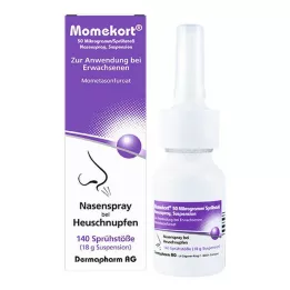 MOMEKORT Suspensión para pulverización nasal de 50 μg/spray, 140 adultos, 18 g
