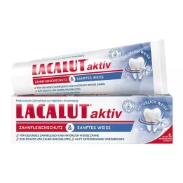 LACALUT Protección activa de las encías & Pasta de dientes blanca suave, 75 ml