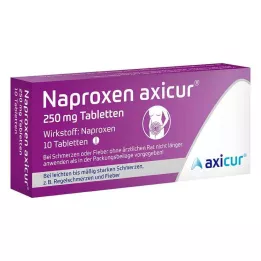 NAPROXEN Axicur 250 mg comprimidos, 10 uds