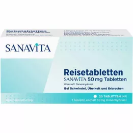 REISETABLETTEN Sanavita 50 mg comprimidos, 20 uds
