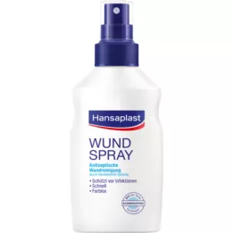 Hansaplast Spray de heridas para la limpieza antiséptica de heridas, 100 ml