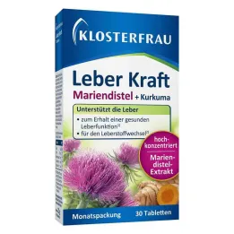 Tabletas de fuerza hepática Klosterfrau, 30 st