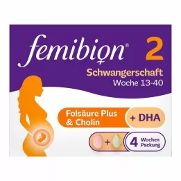 FEMIBION Paquete combinado de 2 productos para el embarazo, 2 x 28 piezas