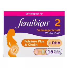 FEMIBION Paquete combinado de 2 productos para el embarazo, 2 x 112 unidades