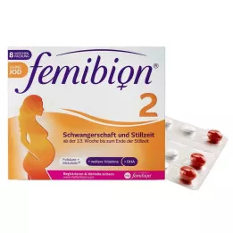 FEMIBION 2 Embarazo+Lactancia sin yodo Kpg., 2X60 St
