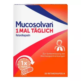MUCOSOLVAN Cápsulas de liberación sostenida, 1 vez al día, 20 uds