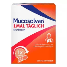 MUCOSOLVAN Cápsulas de liberación sostenida, 1 vez al día, 50 uds
