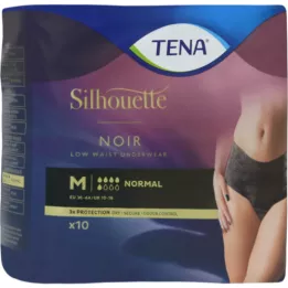TENA SILHOUETTE Normal M Noir, 10 pz