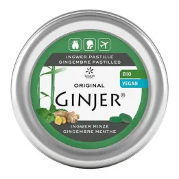 Pastillas Ginger Ginjer Menta Orgánica, 40 g