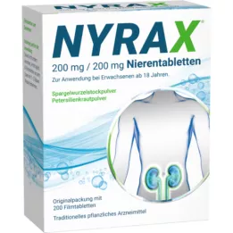 NYRAX 200 mg/200 mg de tabletas de riñón, 200 pz