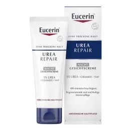 EUCERIN Crema facial reparadora de urea al 5 % de noche, 50 ml