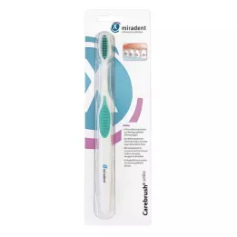 MIRADENT Cepillo de dientes ortopédico Carebrush blanco/verde, 1 ud