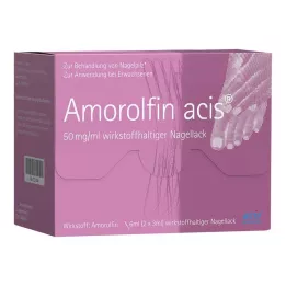 AMOROLFIN acis 50 mg/ml ingrediente activo esmalte de uñas, 6 ml