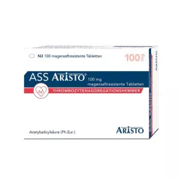 ASS Aristo 100 mg comprimidos gastrorresistentes, 100 uds