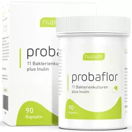 NUPURE Probaflor Probióticos para la limpieza intestinal, cápsulas, 90 uds