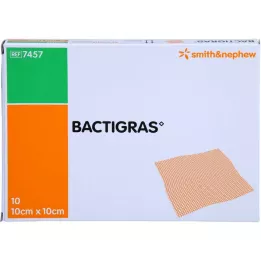BACTIGRAS Gasa parafinada antiséptica 10x10 cm, 10 uds