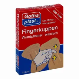 Gothaplast apósito elástico para heridas en la yema del dedo 2 tamaños, 10 piezas