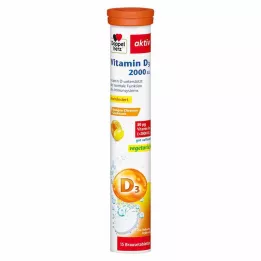 DOPPELHERZ Vitamina D3 2000 U.I. comprimidos efervescentes, 15 uds