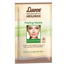LUVOS Mascarilla exfoliante con crema de arcilla cicatrizante, 2 x 7,5 ml