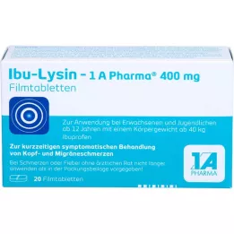 IBU-LYSIN 1A Pharma 400 mg comprimidos recubiertos con película, 20 uds