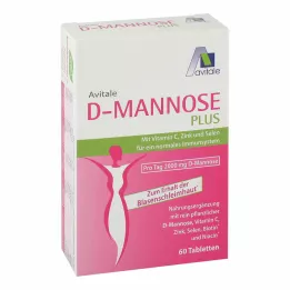 D-MANNOSE PLUS Comprimidos de 2000 mg con vitaminas y minerales, 60 uds