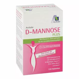 D-MANNOSE PLUS Comprimidos de 2000 mg con vitaminas y minerales, 120 uds