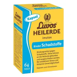 Cápsulas Imutox de arcilla curativa Luvos (64 piezas)