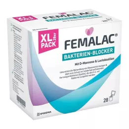 FEMALAC Polvo bloqueador de bacterias, 28 uds