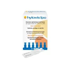 HYLOVIS Lipo Eye Drops Pipetas de dique individuales, 30x0.4 ml