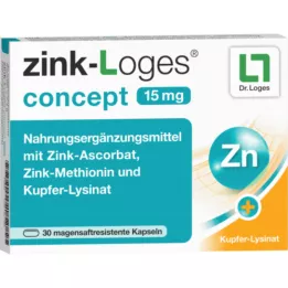 ZINK-LOGES Concepto 15 mg Saftres gástrico.kapseln, 30 pz