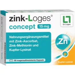 ZINK-LOGES Concepto 15 mg Saftres gástrico.kapseln, 90 pz