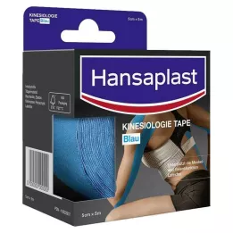 HANSAPLAST Cinta Kinesiológica Deportiva 5 cmx5 m azul, 1 pieza