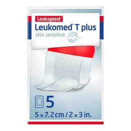 Leukomed® T plus piel sensible 5x7,2 cm, 5 piezas